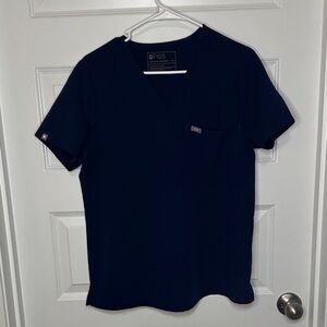 Figs Women's Navy V-Neck Top